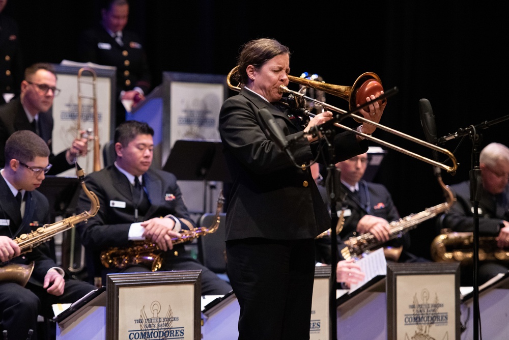 The U.S. Navy Band Commodores perform at Loyola University New Orleans.