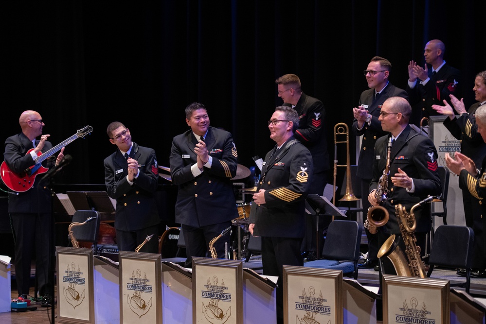 The U.S. Navy Band Commodores perform at Loyola University New Orleans.