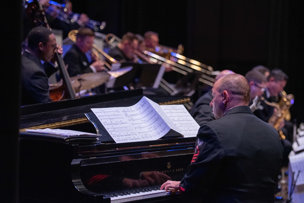 The U.S. Navy Band Commodores perform at Loyola University New Orleans.