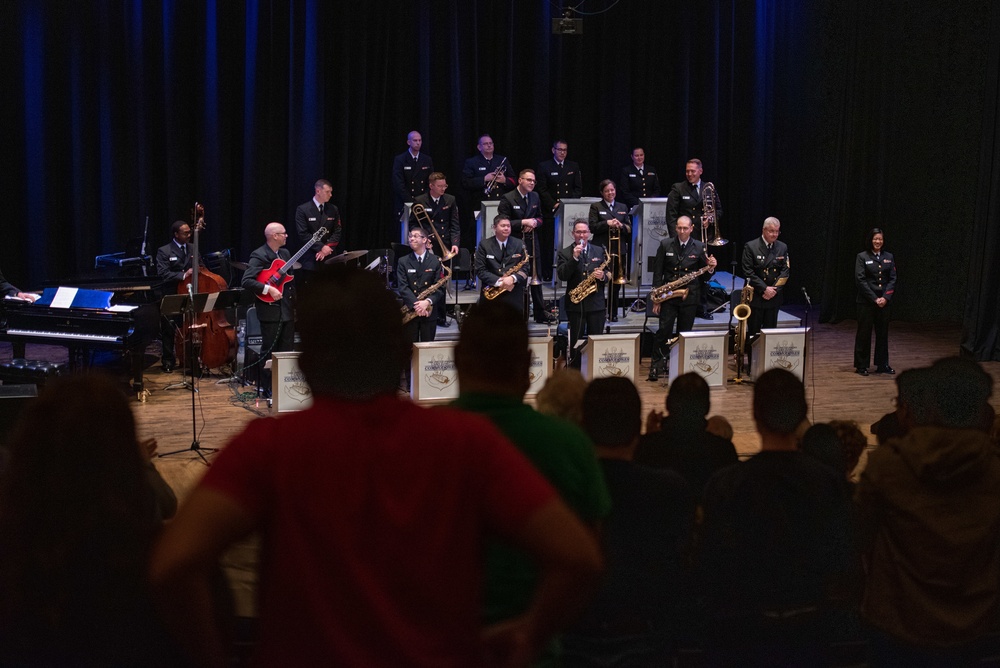 The U.S. Navy Band Commodores perform at Loyola University New Orleans.