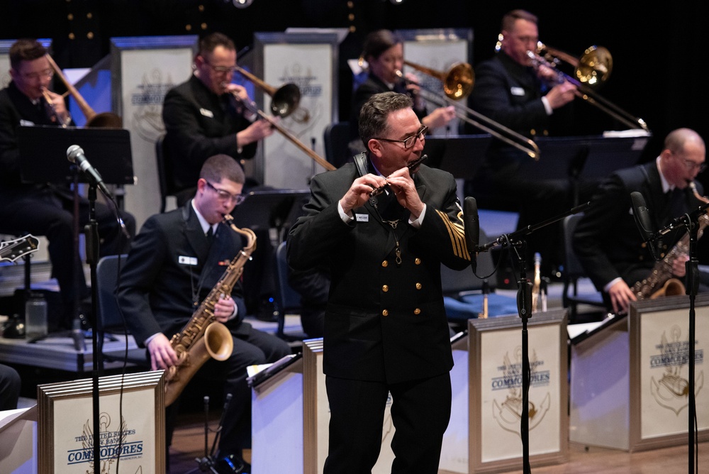 The U.S. Navy Band Commodores perform at Loyola University New Orleans.