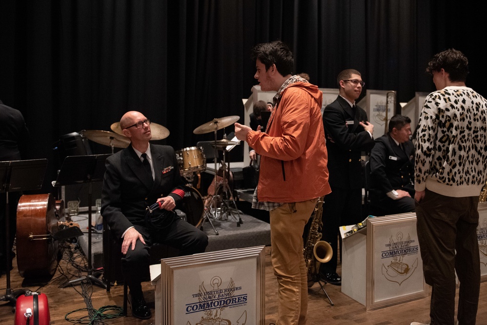 The U.S. Navy Band Commodores perform at Loyola University New Orleans.