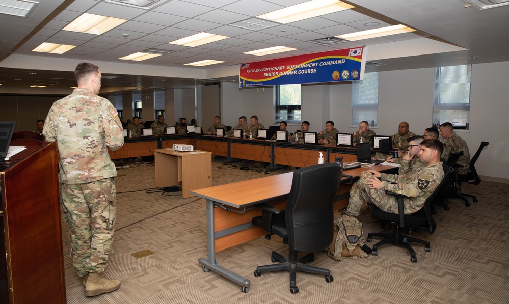 19th Expeditionary Sustainment Command Senior Gunner Course