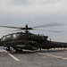 Task Force Mustang UH-60 Black Hawk and AH-64 Apache Flight Crews, land on the USS Lewis B. Puller