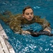 Soldiers try out water survival training at the Vandal Training Center