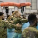 Soldiers try out water survival training at the Vandal Training Center