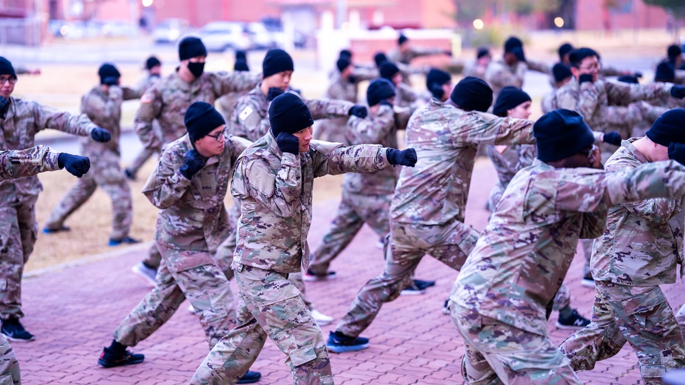 HHC Soldiers get trained on Taekwondo