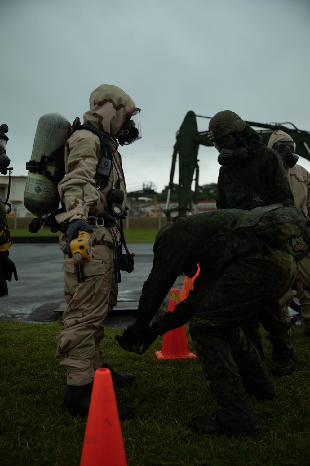 U.S. Marines, Army Soldiers, JGSDF conduct CBRN mass casualty training