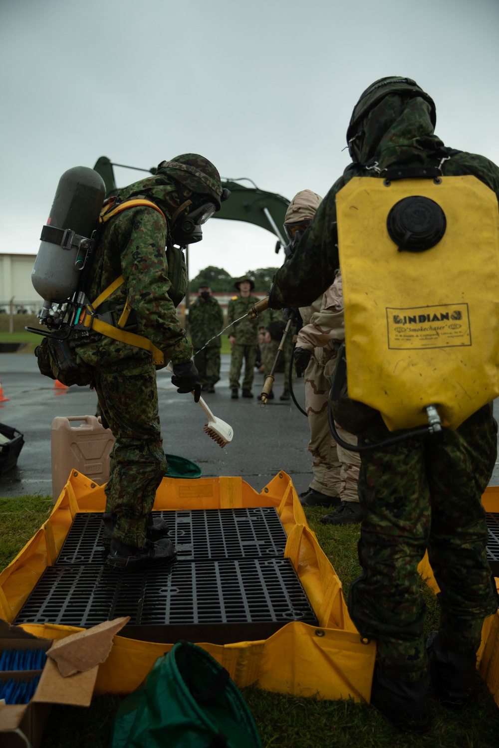 U.S. Marines, Army Soldiers, JGSDF conduct CBRN mass casualty training