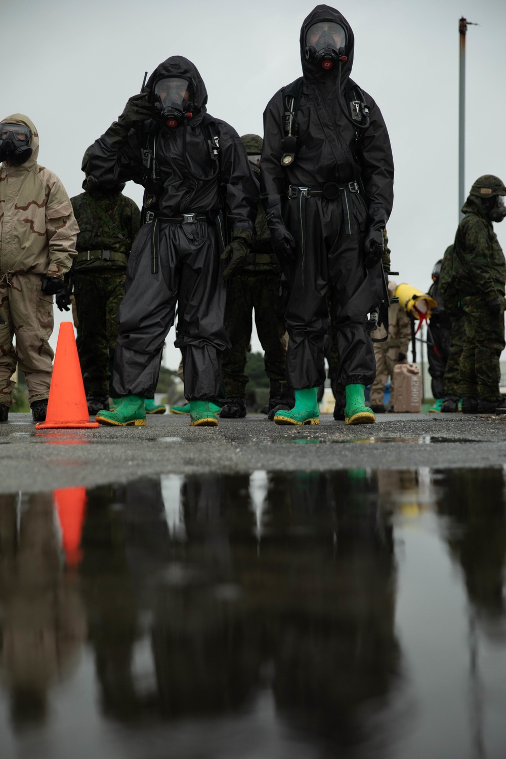 U.S. Marines, Army Soldiers, JGSDF conduct CBRN mass casualty training