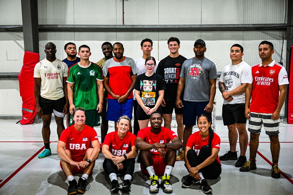 All Star Soccer Tour Visits 380th AEW