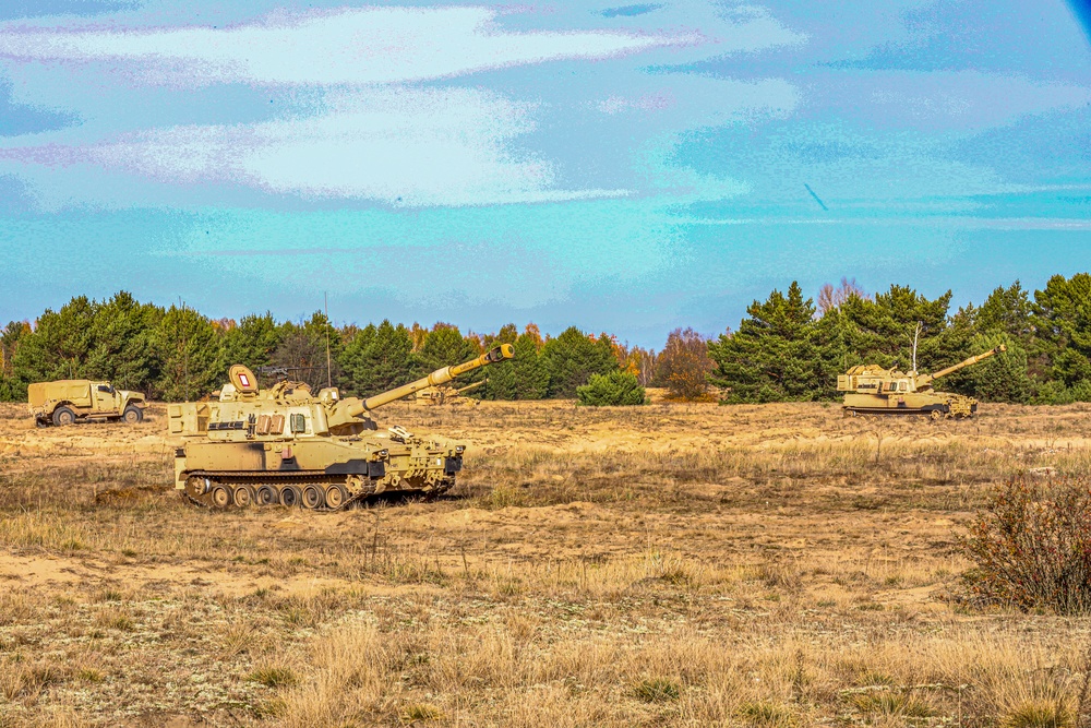 eFP Battle Group Poland's Bull Battery, Charging The Distance.