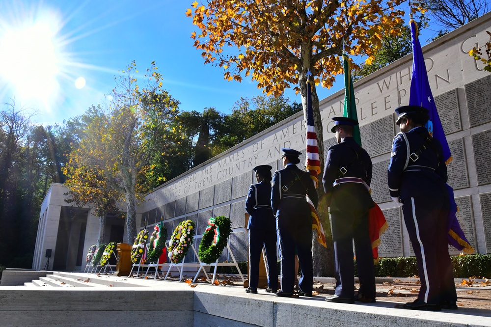 Veterans Day Commemorative Ceremony 2022-Florence American Cemetery and Memorial