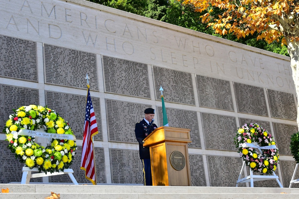 Veterans Day Commemorative Ceremony 2022-Florence American Cemetery and Memorial