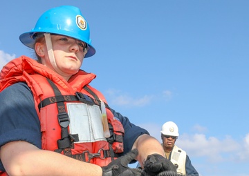 USS Benfold Conducts Replenishment-At-Sea