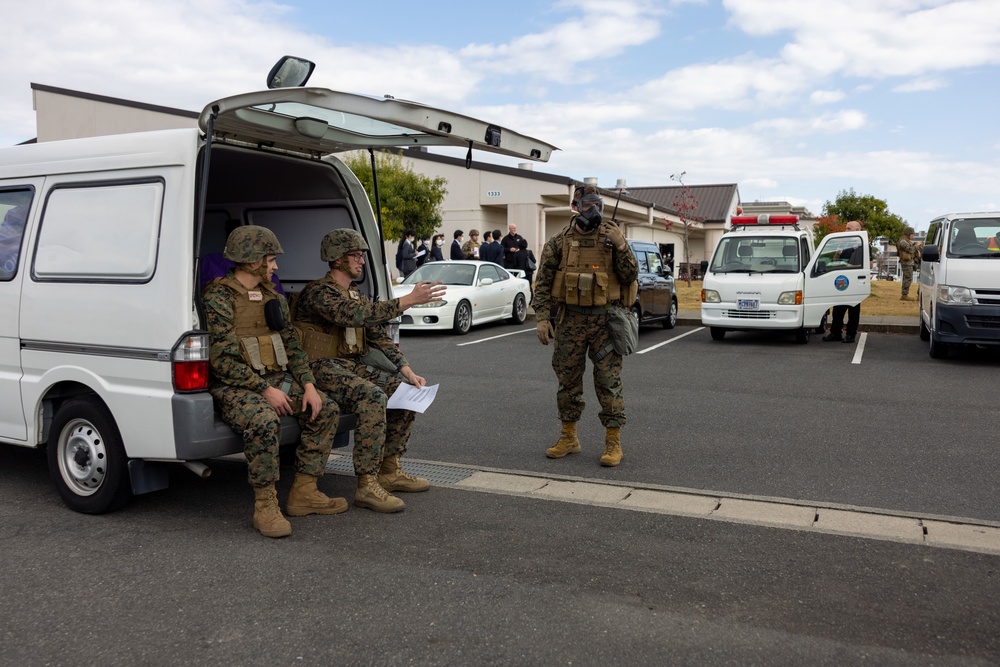 Exercise Active Shield 2022: MCAS Iwakuni Marines respond to simulated suspicious package