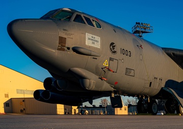 B52 puddle sunrise
