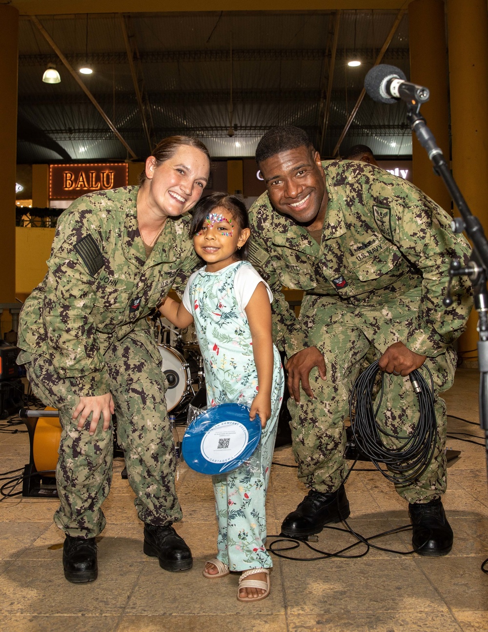 U.S. Fleet Forces Band performs at La Castellana Shopping Mall in Cartagena, Colombia