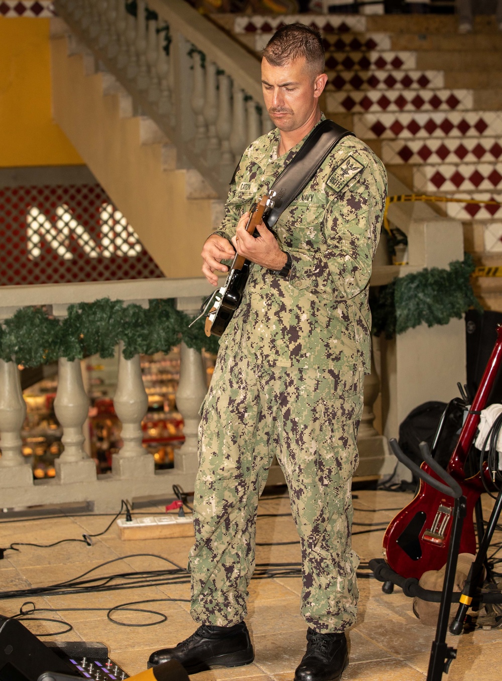 U.S. Fleet Forces Band performs at La Castellana Shopping Mall in Cartagena, Colombia