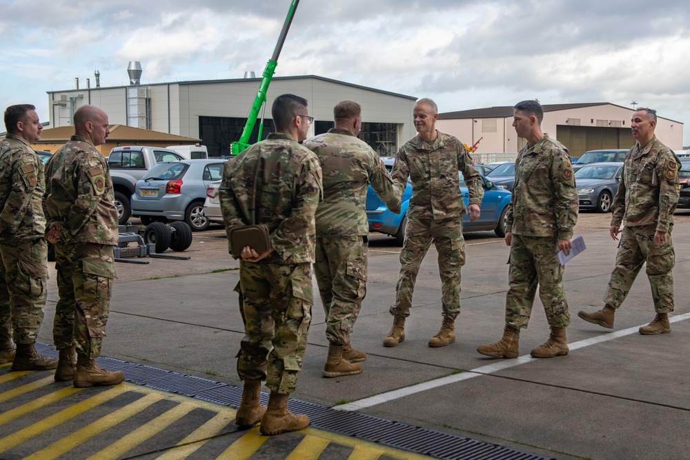 Third Air Force leader visit RAF Lakenheath