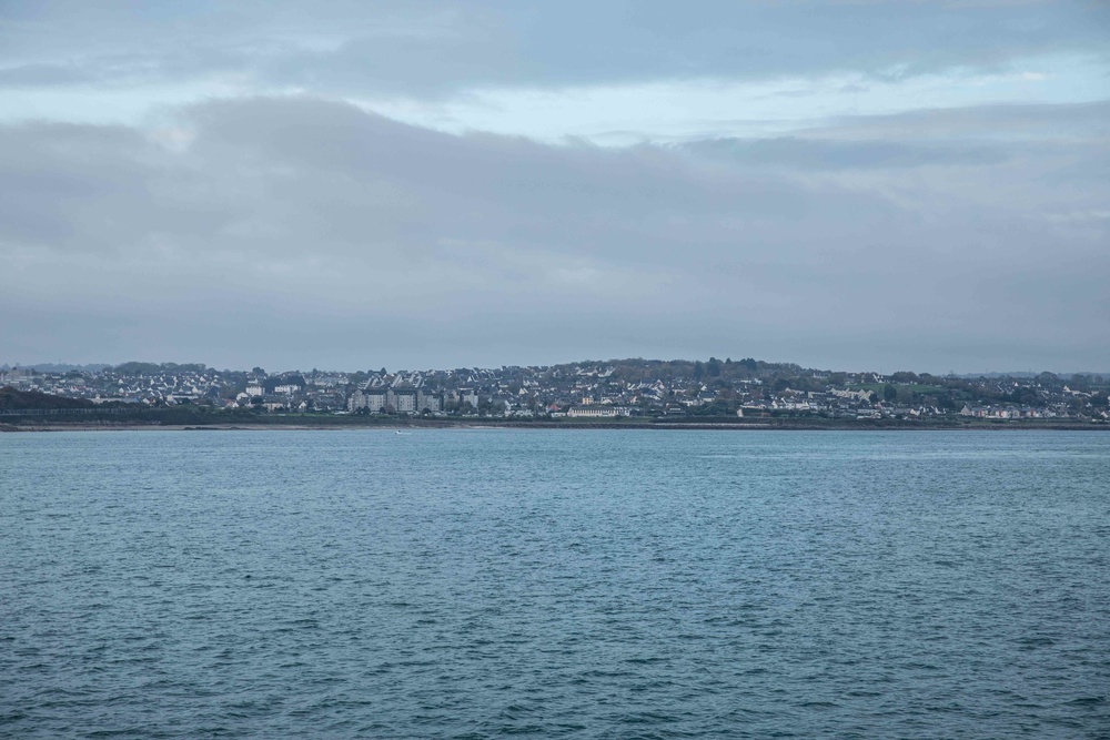 USS Normandy Arrives in Cherbourg, Normandy