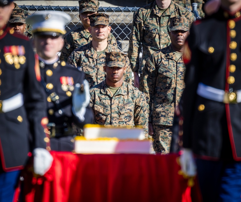 Marine Corps Base Quantico Cake Cutting Ceremony