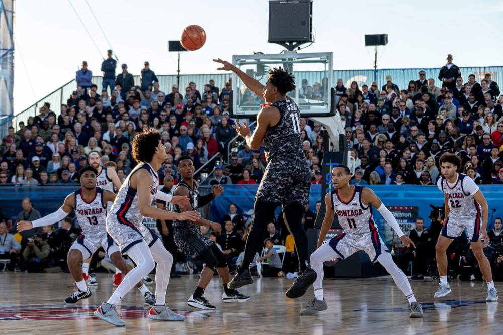 USS Abraham Lincoln hosts the 2022 ESPN Armed Forces Classic - Carrier Edition