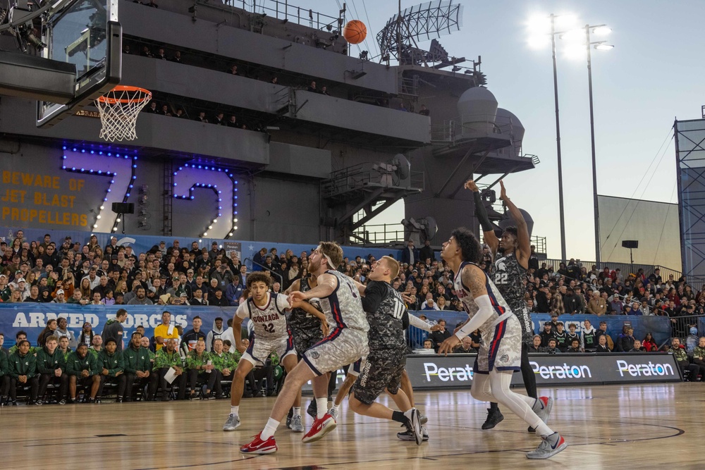 USS Abraham Lincoln hosts the 2022 ESPN Armed Forces Classic - Carrier Edition