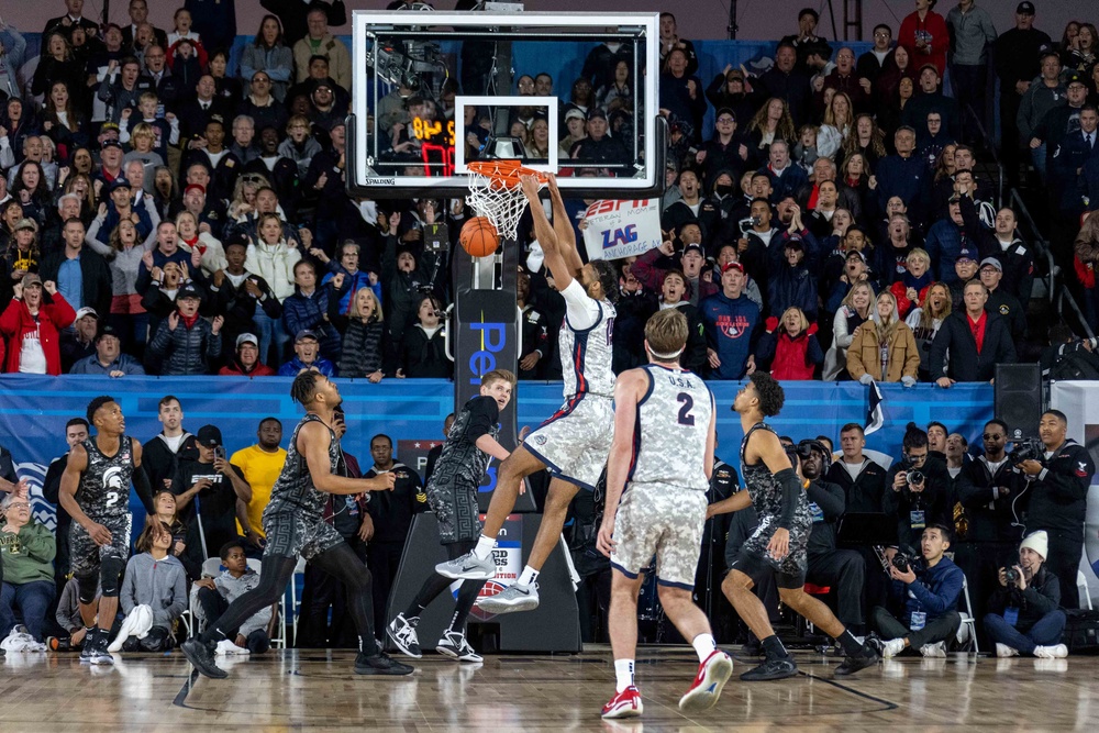 USS Abraham Lincoln hosts the 2022 ESPN Armed Forces Classic - Carrier Edition