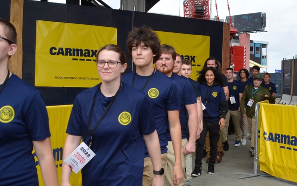 NTAG New England Future Sailors Swear In At Patriots Game