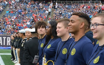 NTAG New England Future Sailors Swear In At Patriots Game