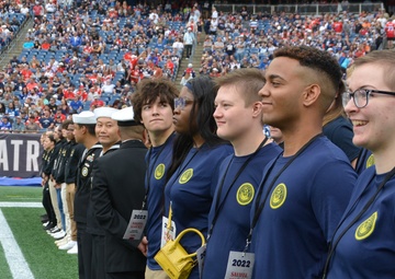 NTAG New England Future Sailors Swear In At Patriots Game