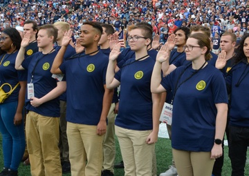 NTAG New England Future Sailors Swear In At Patriots Game