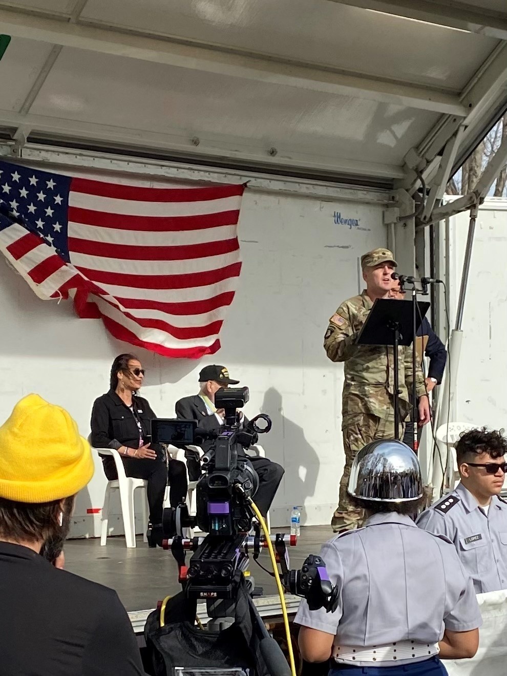 Lt. Col. Colby Krug attends the Western New York Veterans Memorial Parade