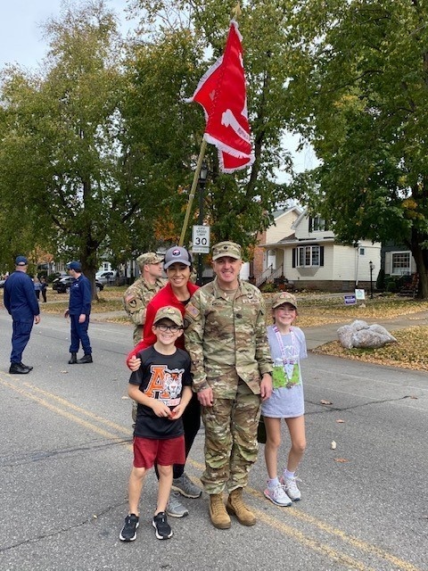 Lt. Col. Colby Krug attends the Western New York Veterans Memorial Parade