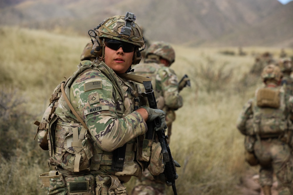 37th Infantry Brigade Combat Team Soldiers conduct live-fire training exercise