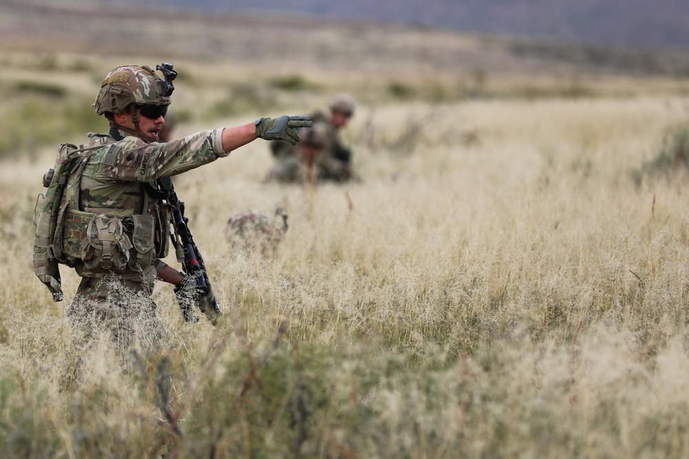 37th Infantry Brigade Combat Team Soldiers conduct live-fire training exercise