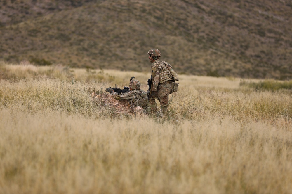 37th Infantry Brigade Combat Team Soldiers conduct live-fire training exercise