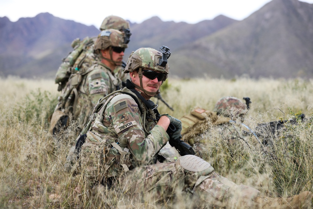 37th Infantry Brigade Combat Team Soldiers conduct live-fire training exercise