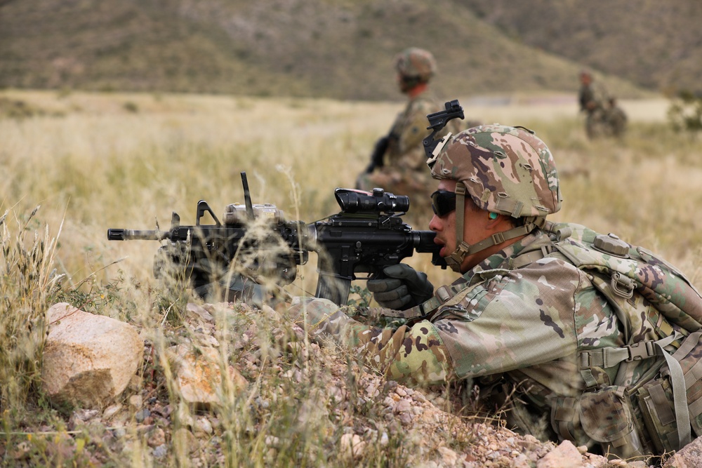 37th Infantry Brigade Combat Team Soldiers conduct live-fire training exercise