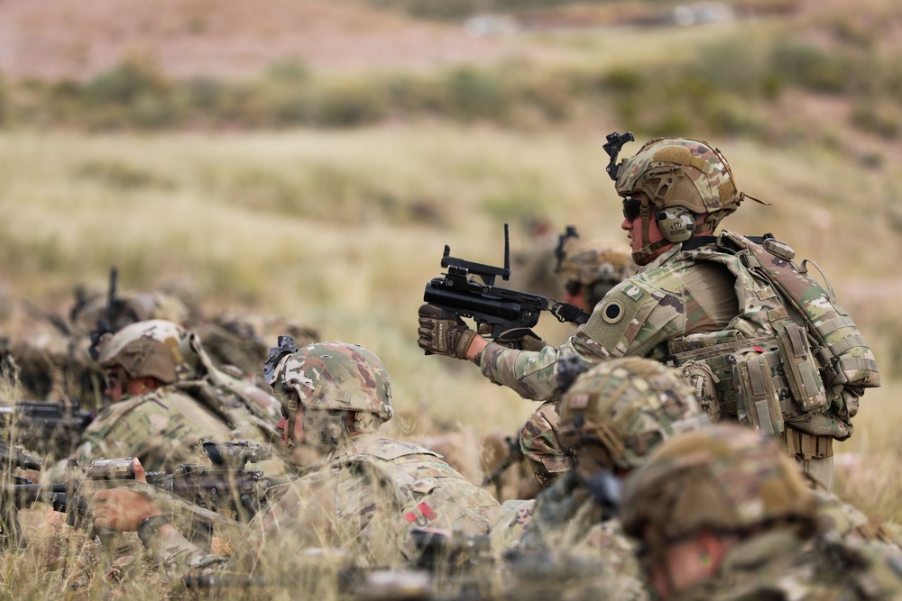 37th Infantry Brigade Combat Team Soldiers conduct live-fire training exercise