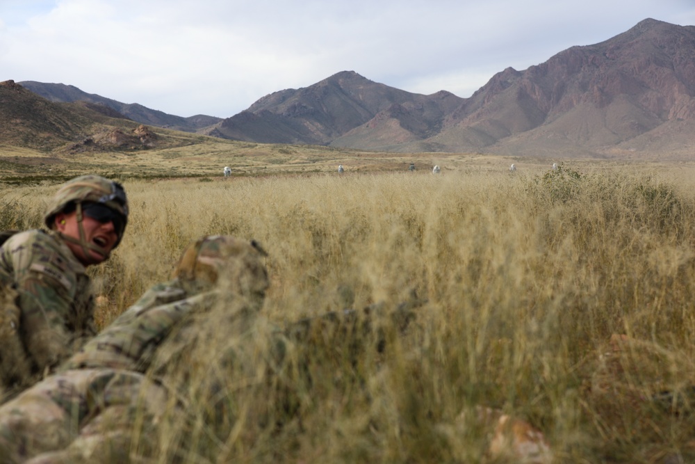 37th Infantry Brigade Combat Team Soldiers conduct live-fire training exercise