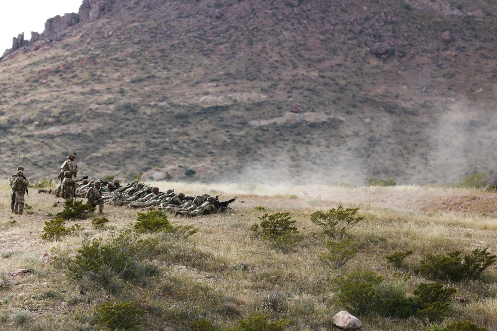 37th Infantry Brigade Combat Team Soldiers conduct live-fire training exercise