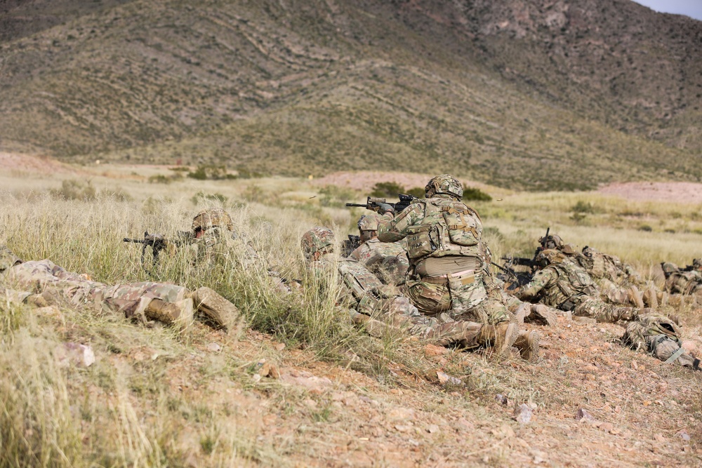 37th Infantry Brigade Combat Team Soldiers conduct live-fire training exercise