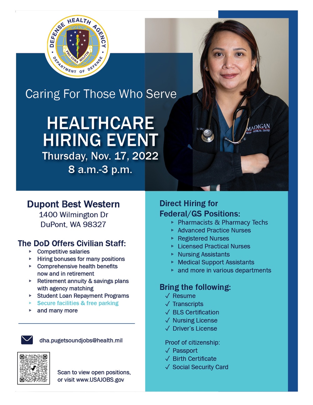 DHA Puget Sound Market Hiring Event