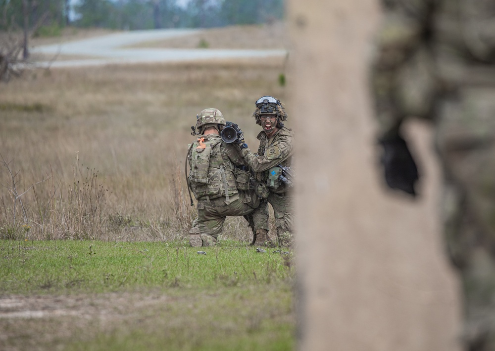 82nd Airborne Division Paratroopers Conduct Live Fire Exercise at JRTC