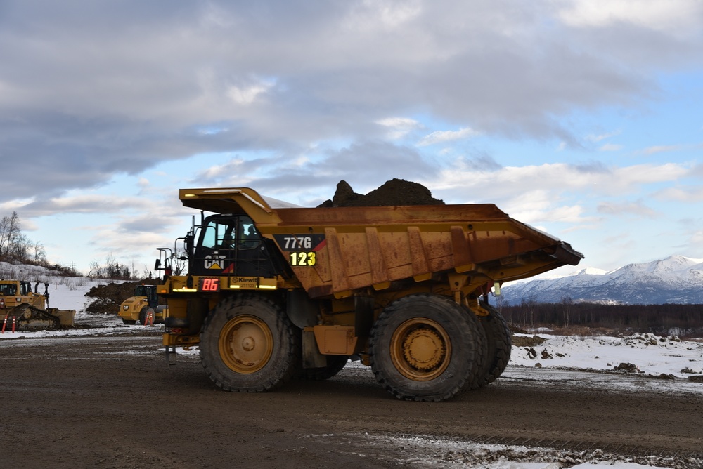 Army engineers continue construction of runway extension in Alaska