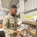 Equipment Operator 3rd Class Bobby Smith, conducts inventory of project materials for the Richardson Multipurpose Facility.