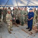 The 8th Theater Sustainment Command host USINDOPACOM Commanders aboard the Logistical Support Vessel 3.