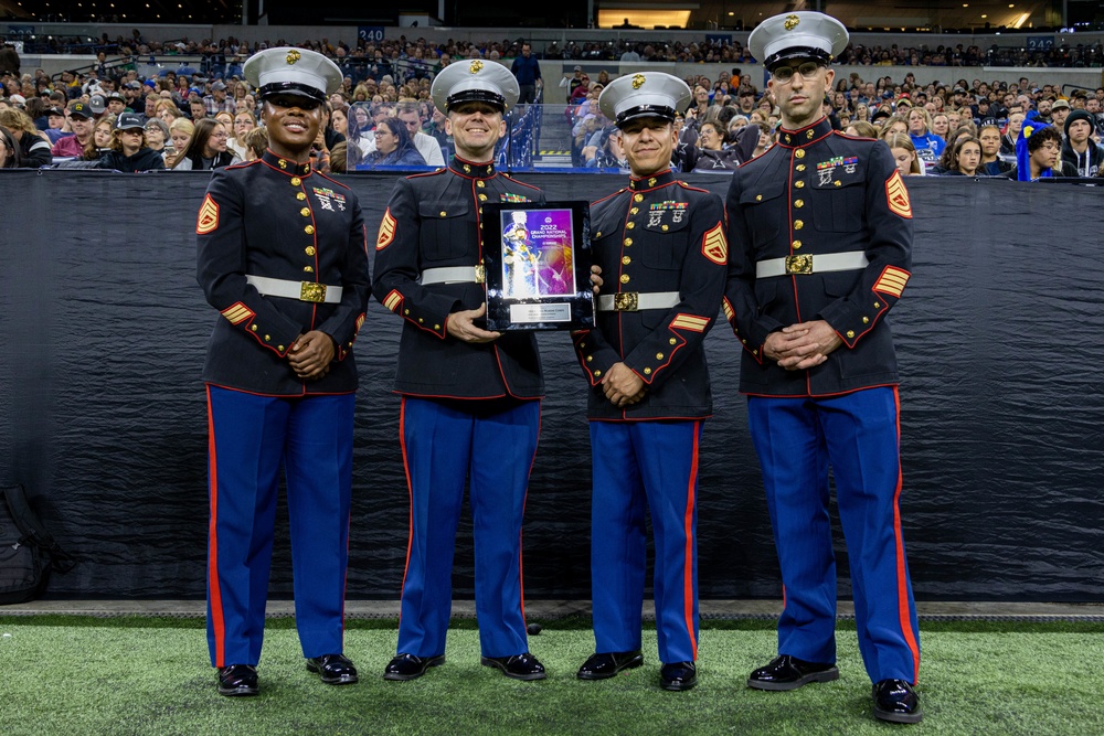 Marines continue partnership with Music for All at Bands of America Grand National Championships